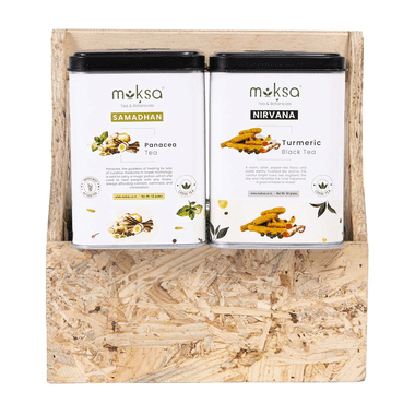 Moksa Combo Pack Of Samadhan Panacea Tea & Nirvana Turmeric Black Tea (50gm Each)