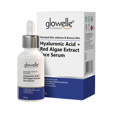 Aryanveda Glowelle Hyaluronic Acid + Red Algae Extract Face Serum