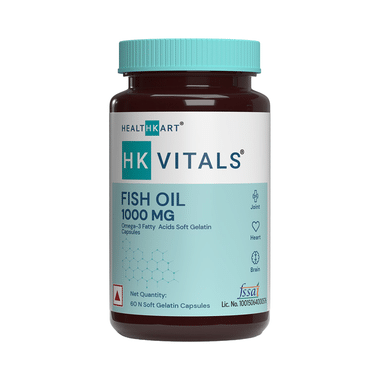 HealthKart HK Vitals Fish Oil Omega 3 Fatty Acids Soft Gelatin Capsule