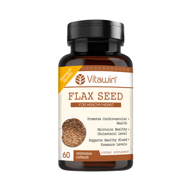 Vitawin Flax Seed 500mg Vegetarian Capsule