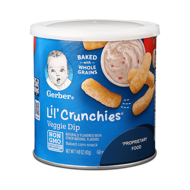 Gerber Lil' Crunchies Baked Corn Snacks Veggie Dip