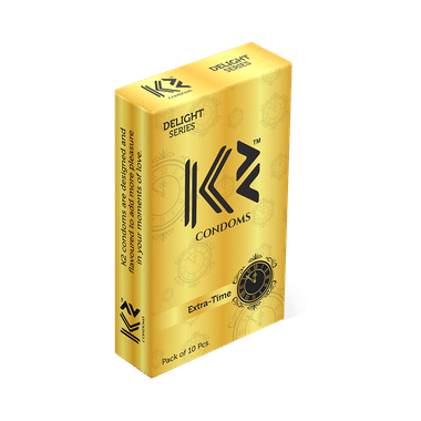 K2 Delight Series Condom With Dotted Rings Extra-Time