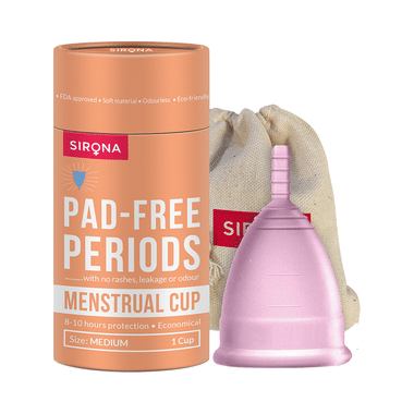 Sirona Reusable Menstrual Cup for Women Medium