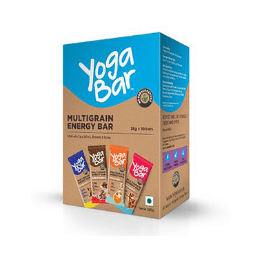 Yoga Bar Multigrain Protein Energy Bar | Flavour Variety Pack Of 10