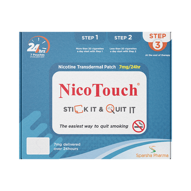 NicoTouch Nicotine Transdermal Patch 7mg/24hr Step 3