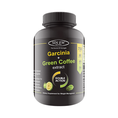 Sinew Nutrition Weight Management Combo 750mg (Garcinia Cambogia And Green Coffee Bean Extract)