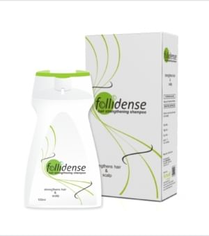 Follidense Hair Strengthening Shampoo | Enriched With Caffeine, Aloe Vera & Argan Oil