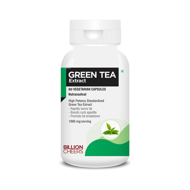 Billion Cheers Green Tea Extract Vegetarian Capsules
