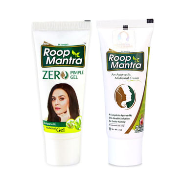 Roop Mantra  Combo Pack Of Zero Pimple Gel 15gm & Face Cream 15gm