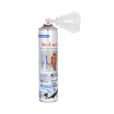 Dr Care Portable Oxygen Can with Inbuilt Mask