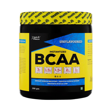 HealthVit Fitness Instantized BCAA 2:1:1 Powder Unflavoured