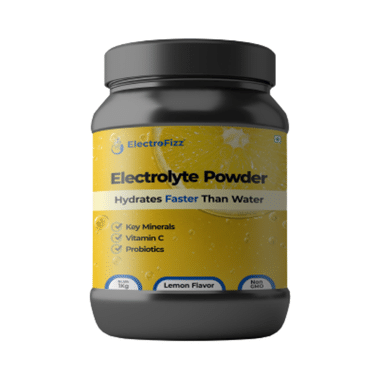 Electrofizz Electrolyte With Vitamin C & Probiotics | Flavour Powder Lemon