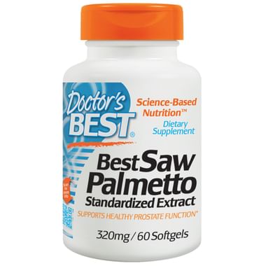 Doctor's Best Saw Palmetto 320mg Softgels | For Healthy Prostate Function