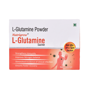 Nutrigrow L-Glutamine Sachet (7gm Each)