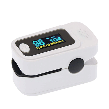 Sansui Fingertip Pulse Oximeter With Audio Visual Alarm White