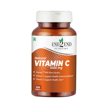 End2End Nutrition Natural Vitamin C 1000mg Tablet (60 Each)