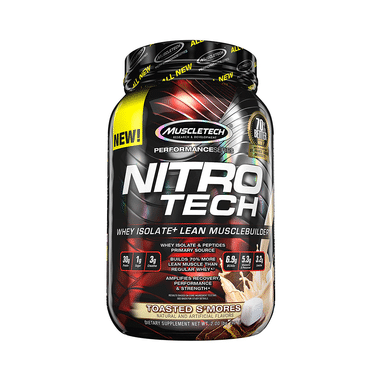 Muscletech Performance Series Nitro Tech Whey Isolate Toasted S'mores