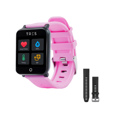 Tres Care C303 Smart Health Band with Additional Strap Free Pink