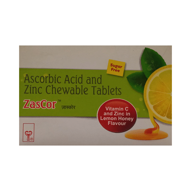 Zascor Chewable Tablet Lemon & Honey Sugar Free