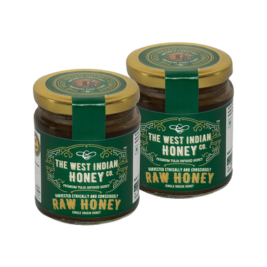 The West Indian Honey Co. Premium Tulsi Infused Honey (250gm Each)