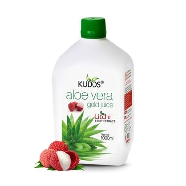 Kudos Aloevera Gold Juice With Litchi Extract