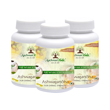 Aachman Veda Ashwagandha Capsule 500mg For Overall Strength (60 Each)