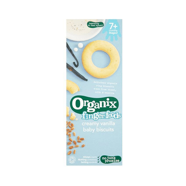 Organix Finger Foods Baby Biscuits Creamy Vanilla