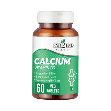 End2End Nutrition Calcium Vitamin D3 Veg Tablet