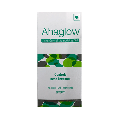 Ahaglow Acne Control Moisturizing Gel Foe Acne Breakouts | Paraben-Free