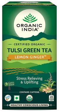 BREW LA LA ORGANIC GINGER LEMON GREEN TEA 50 STRING & TAG TEA BAGS