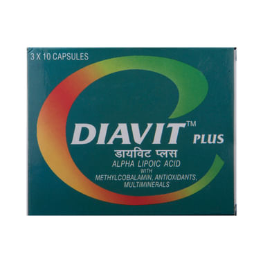 Diavit Plus Capsule With ALA,  Methylcobalamin, Antioxidants & Multiminerals