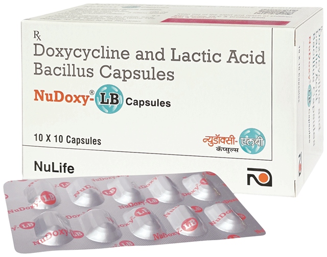 NuDoxy LB 100mg/5B Capsule 10s