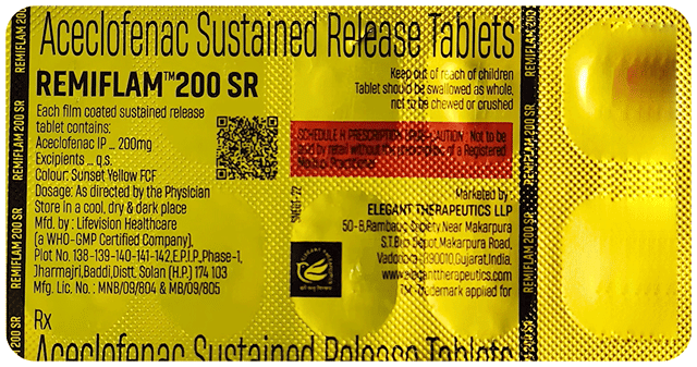 Remiflam 200mg Tablet SR 10s