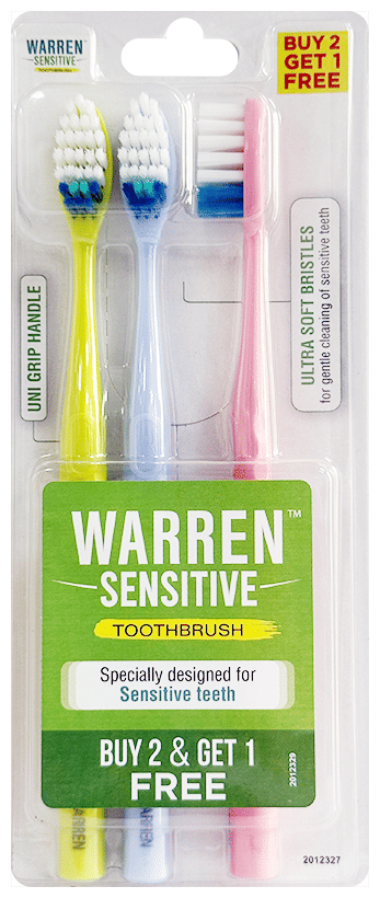 WARREN SENSITIVE TOOTHBRUSH 1S 1S - Scraped Image
