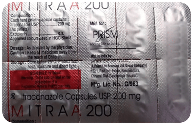 Mitraa 200mg Capsule 10s