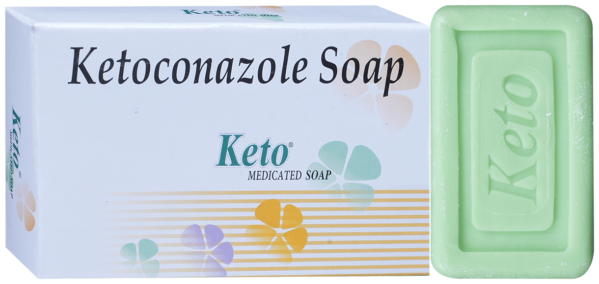 KETO MEDICATED SOAP 50GM - Scraped Image
