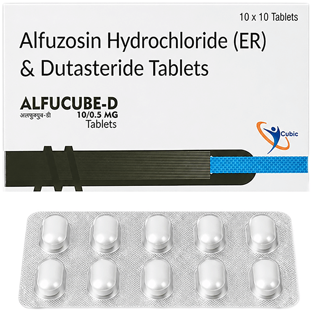 Alfucube D 10/0.5mg Tablet ER 10s
