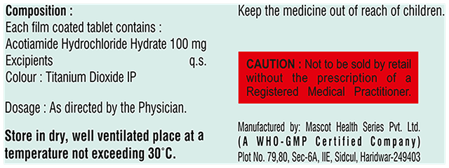 Acoit 100mg Tablet 10s