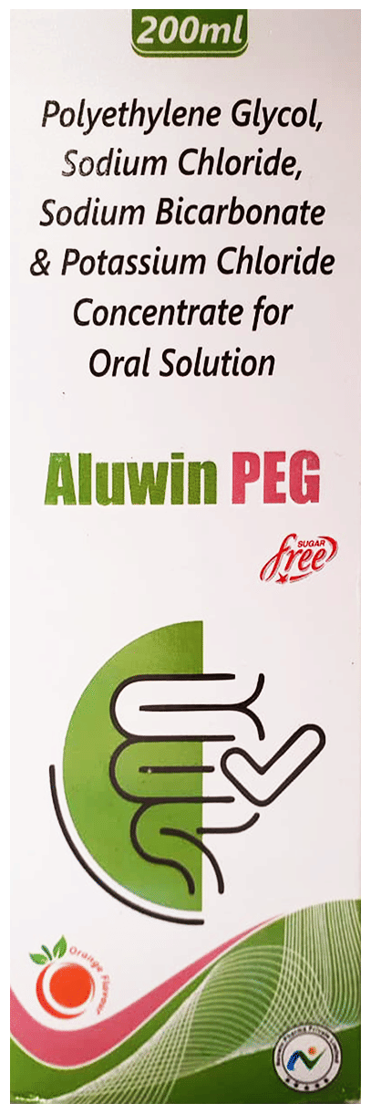 Aluwin PEG Orange Sugar Free Oral Solution 200ml