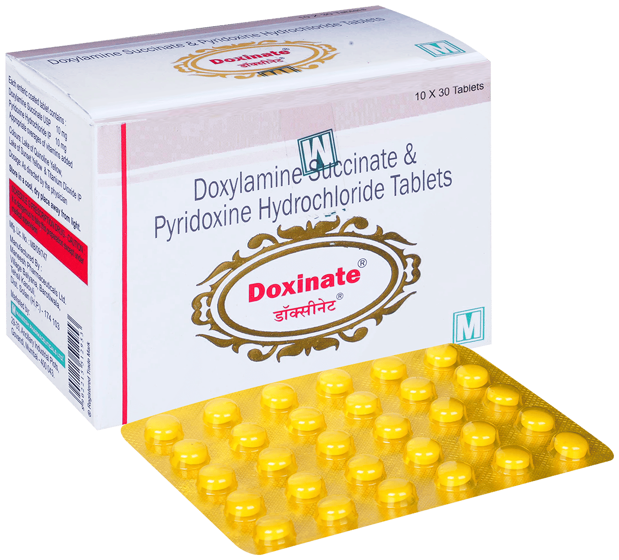DOXINATE TABLETS 30'S - Scraped Image