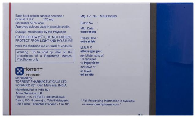 Orlica 120mg Capsule 10s