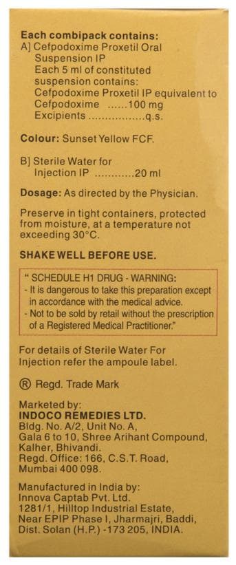 OXIPOD 100 DRY SYRUP 10'S - Scraped Image