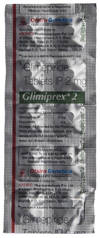 Glimiprex 2mg Tablet 10s