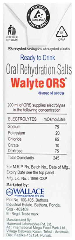 WALYTE RTD ORS WHO 200ML 200ML - Scraped Image