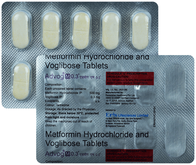 Advog M 0.3/500mg Plus Tablet 10s