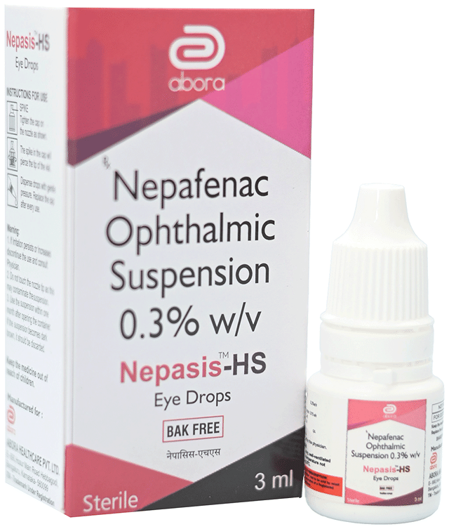 Nepasis HS 0.3% Ophthalmic Suspension BAK Free 3ml