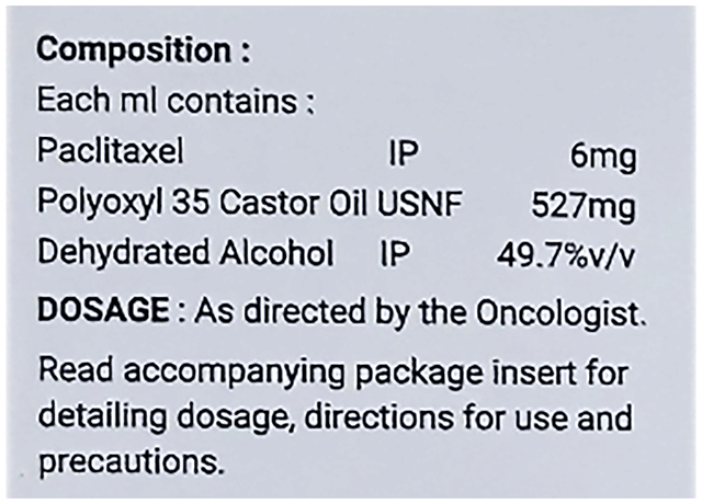 Taxelpix-100 6mg Injection 16.7ml