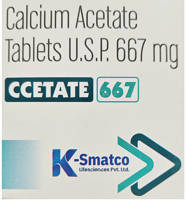 Ccetate 667mg Tablet 10s