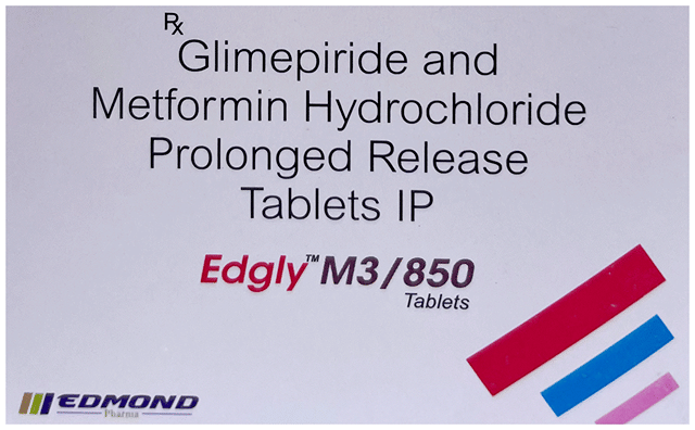Edgly M 3/850mg Tablet PR 10s