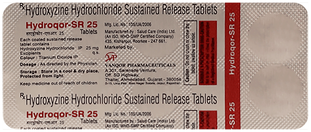 Hydroqor 25mg Tablet SR 10s